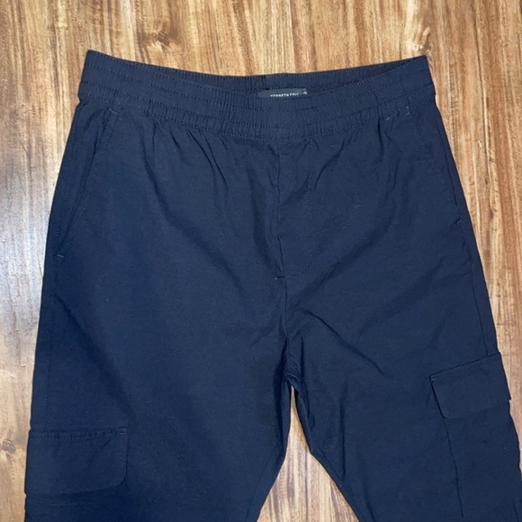 Kenneth Cole women’s large pants Black Cargo stretch jogger pull on Athleisure - Picture 2 of 11